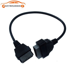 1PC Conector Cable Adaptador Para For NISSAN Obd2 16 Pines A Obd1 14 Pines Tsuru 6B93BC-57
