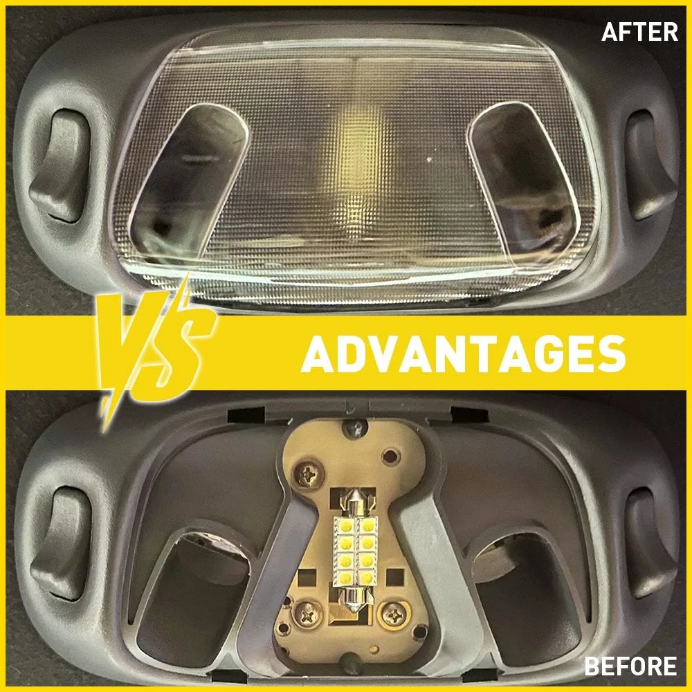 For 1994-2004 Ford F-150 F-250 Clear Lens Interior Overhead Dome Light Cover EOA 6B93BC-57
