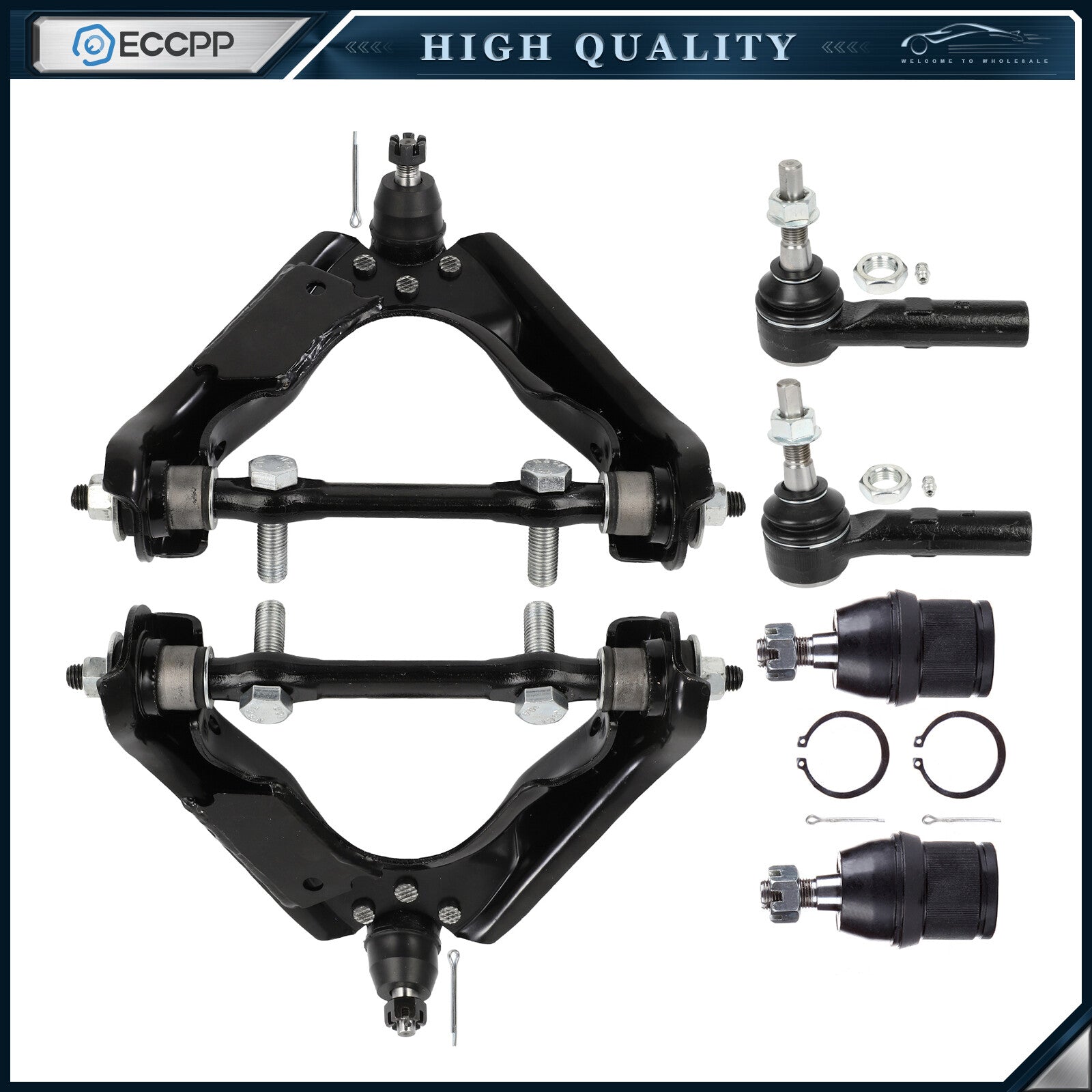 Front Control Arm And Ball Joint Tie Rod End For 2000 01 02 03-2004 Dodge Dakota 6B93BC-57