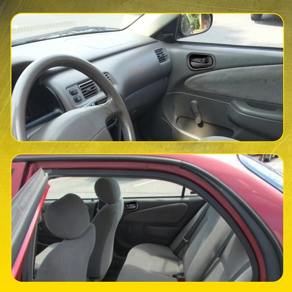 4PC Interior Door Handle For 1998-2002 Toyota Corolla/Chevrolet Prizm Black EOA 6B93BC-57