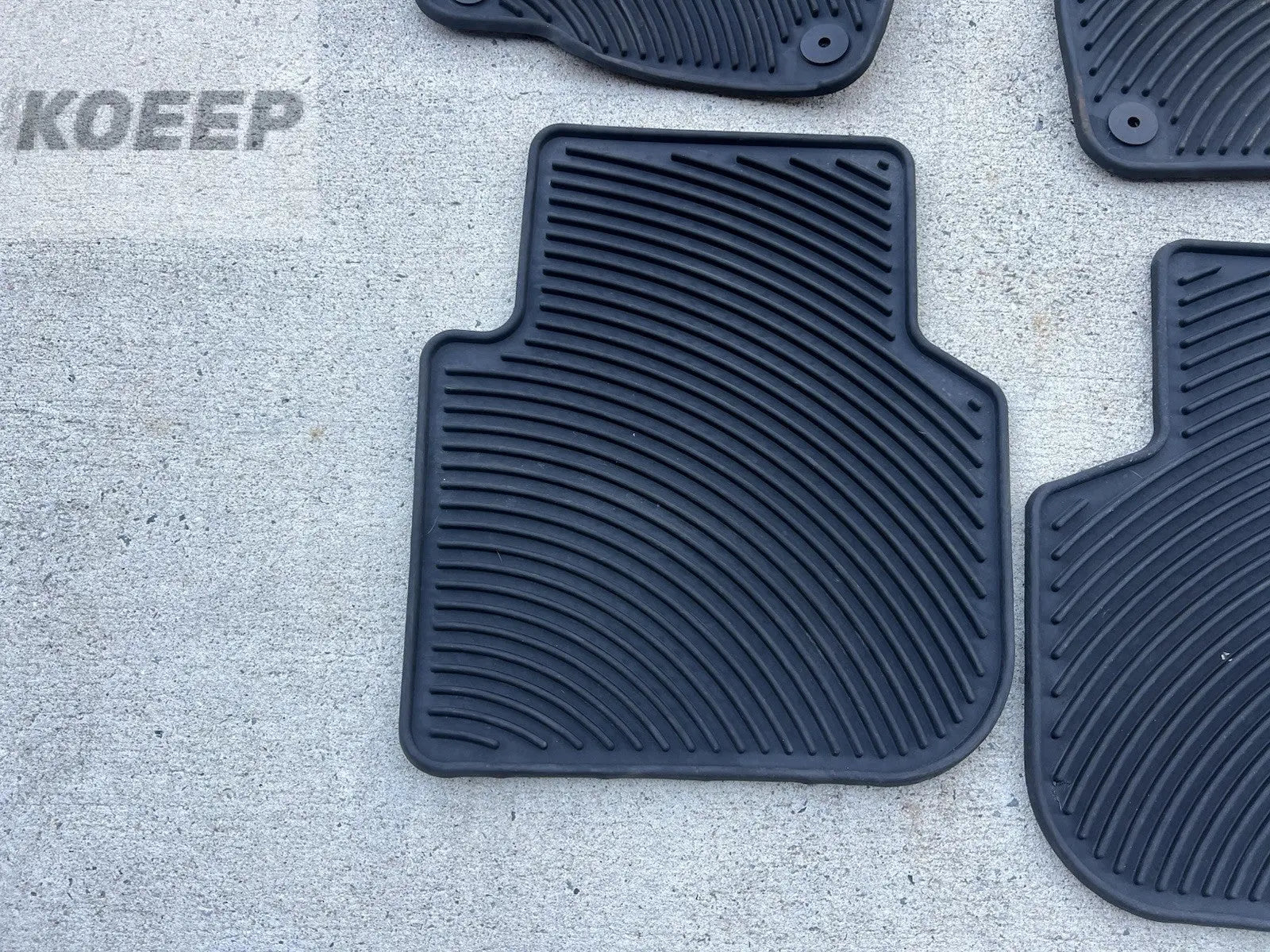 2012 - 2022 VW PASSAT INTERIOR ALLWEATHER RUBBER FLOOR MATS SET OEM 6B93BC-57