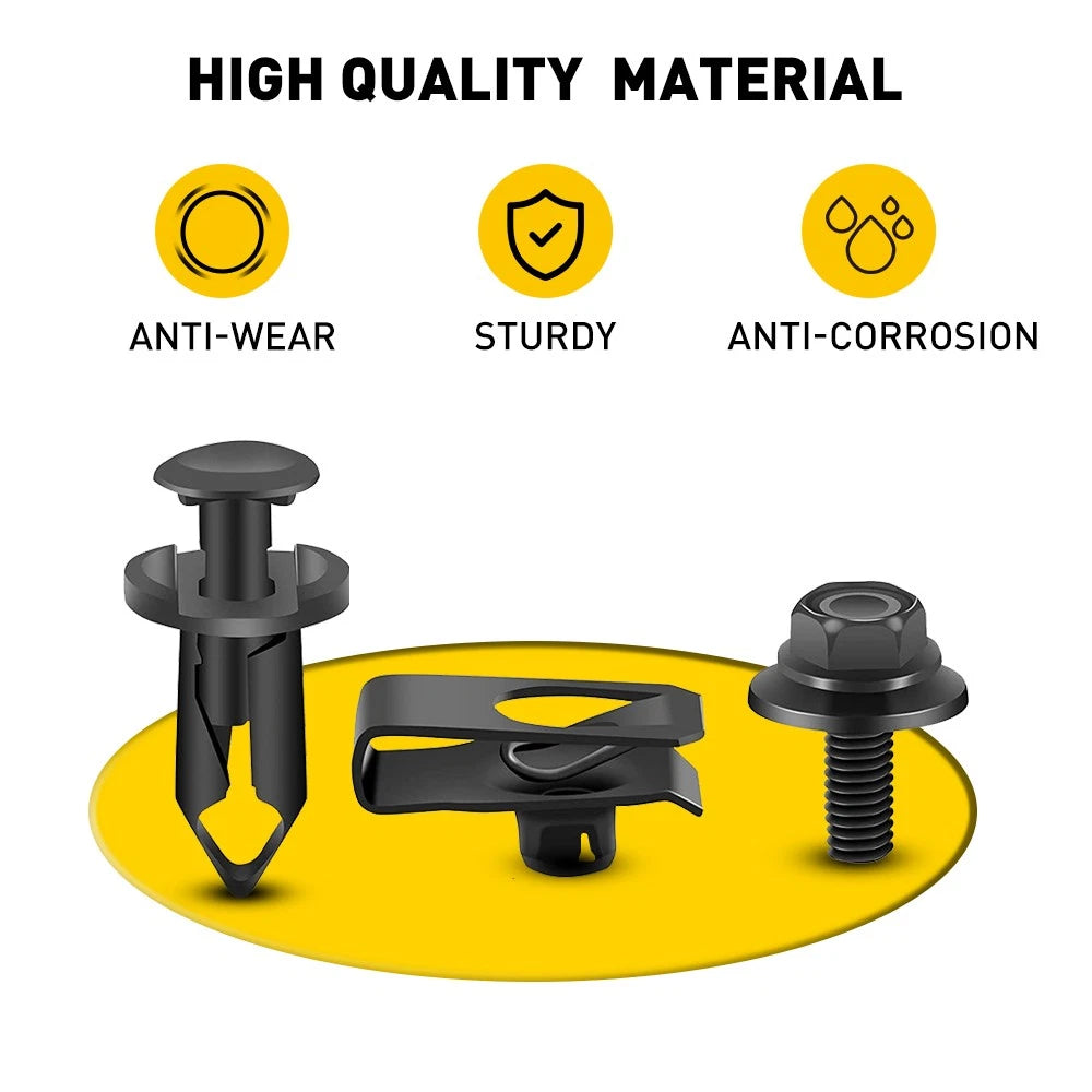 Universal Body & Bolts U-nut Clips M6 Engine Under Cover Splash Shield Guard EOA 6B93BC-57