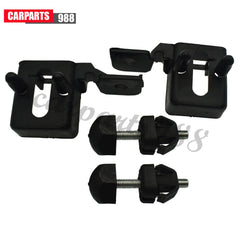 4Pcs Left Right Hood Bumper Stopper & Bracket For 13-16 Ford Fusion Lincoln MKZ 6B93BC-57