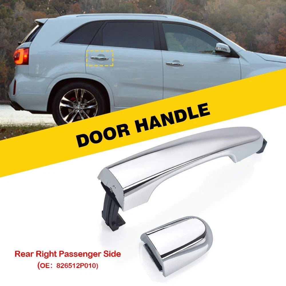 Outside Rear Passenger Right Door Handle For 2011-2015 Kia Sorento Chrome EOA 6B93BC-57