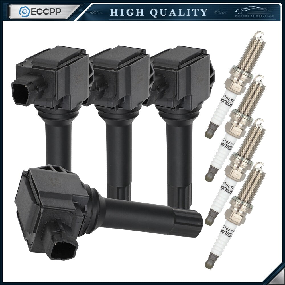 ECCPP 4 For 2.0L H4 Scion FR-S BRZ Toyota 86 2015 2016 Ignition Coil Spark Plug