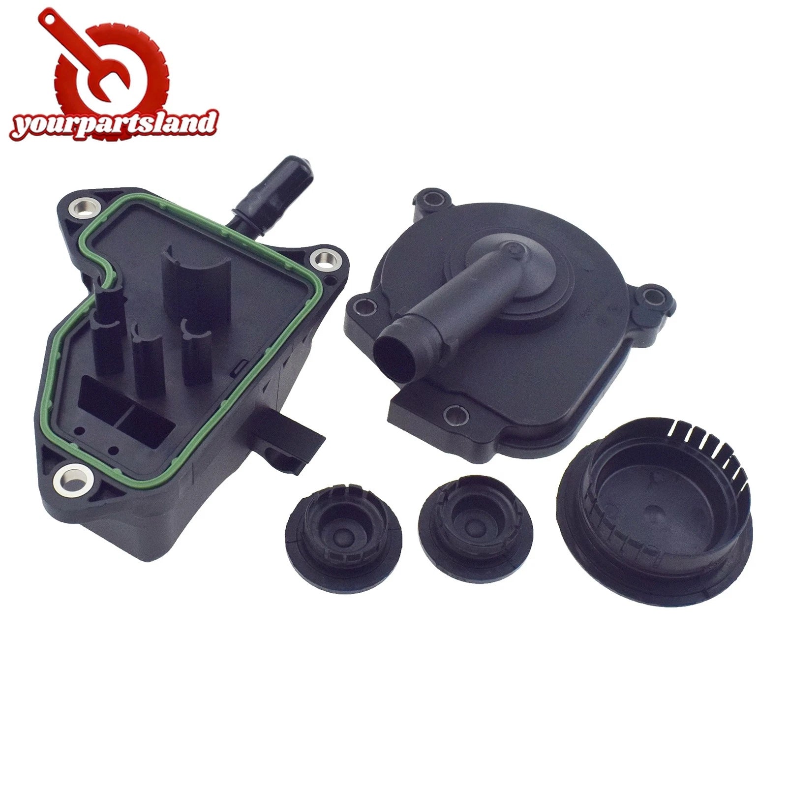 Oil Separator Crankcase Vent Valve PVC Breather & Cam Plug Set For Mercedes M272 6B93BC-57