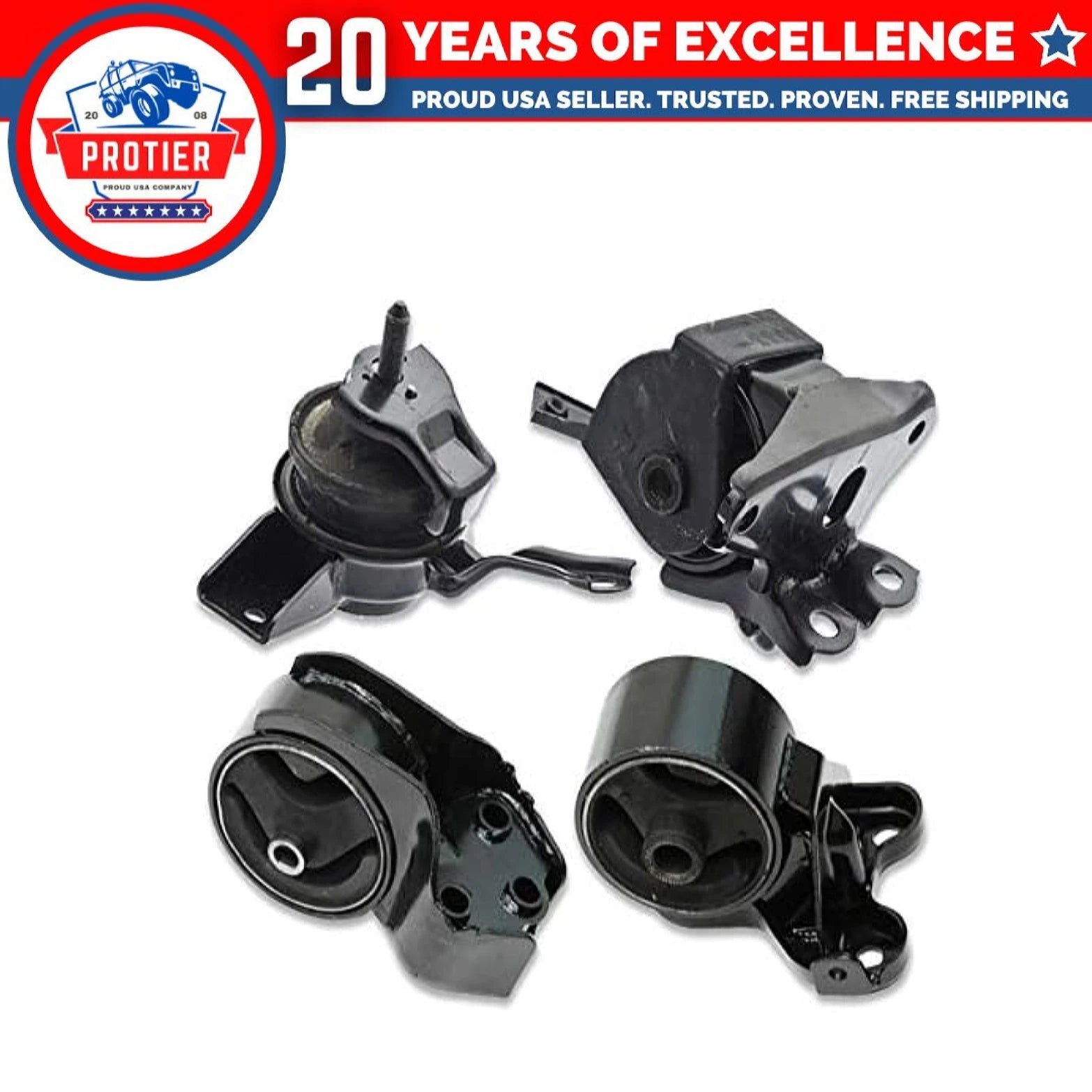 Fits 2007-2009 Kia Spectra / Spectra5 2.0L AUTO Motor & Transmission Mount Set 6B93BC-57