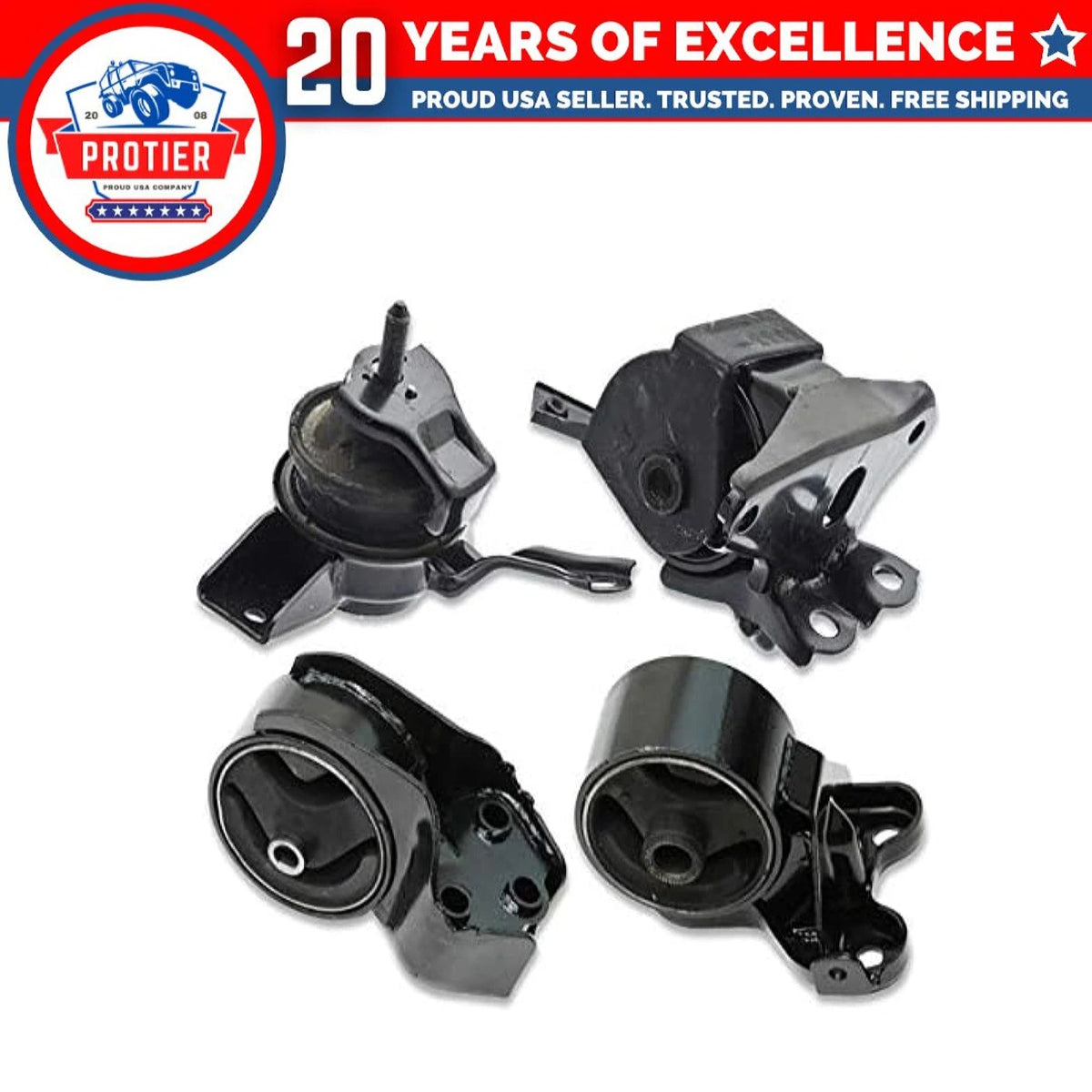 Fits 2007-2009 Kia Spectra / Spectra5 2.0L AUTO Motor & Transmission Mount Set 6B93BC-57
