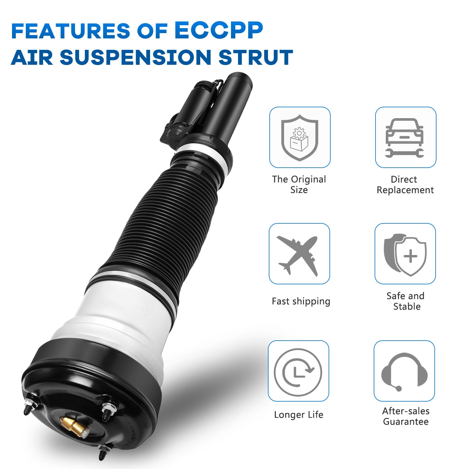 Front Air Suspension Shock Strut For Mercedes W220 S320 S430 S500 S600 S55 S65 6B93BC-57