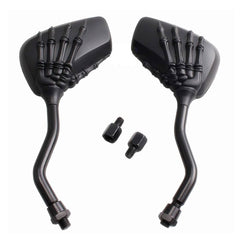Black Skull Hand Motorcycle Rearview Side Mirrors For Honda VF750C VF750C2 Magna