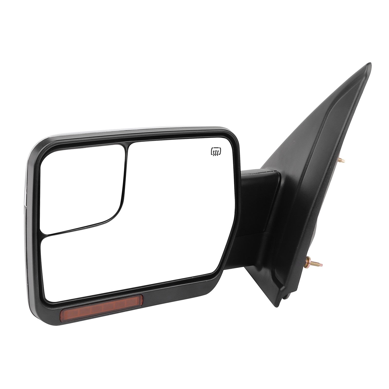 For 04-14 Ford F150 Power Heated Tow Mirror Puddle Light Signal Chrome Left Side 6B93BC-57