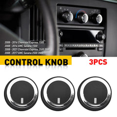 3pcs AC Climate Fan Control Knob For GMC Savana Chevrolet Express 1500 2500 3500 6B93BC-57