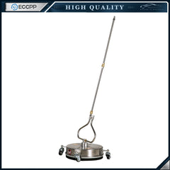 13.7" Pressure Washer Surface Cleaner 4000PSI w/Handles & Wheels Stainless Steel