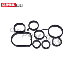 Oil Cooler Seal Oil Filter Flange Gasket Kit For VW Golf Beetle Jetta 07K117070 6B93BC-57