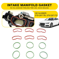 6*Upper 6*Lower Intake Manifold Gaskets For Audi 3.0T Q5 Q7 A8 A7 A6 S4 S5 SQ5 A 6B93BC-57