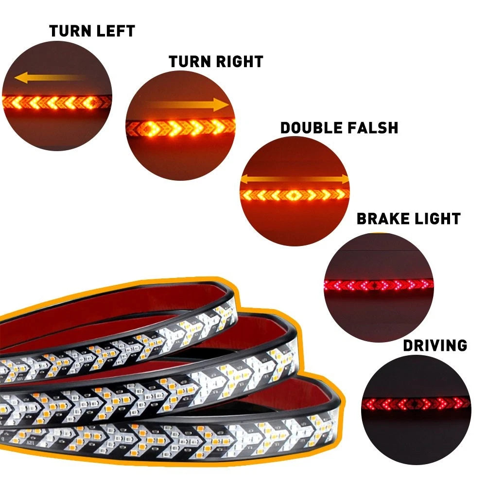 60" LED Truck Strip Tailgate Light Bar Reverse Brake Tail Flowing Turn Signal EA 6B93BC-57