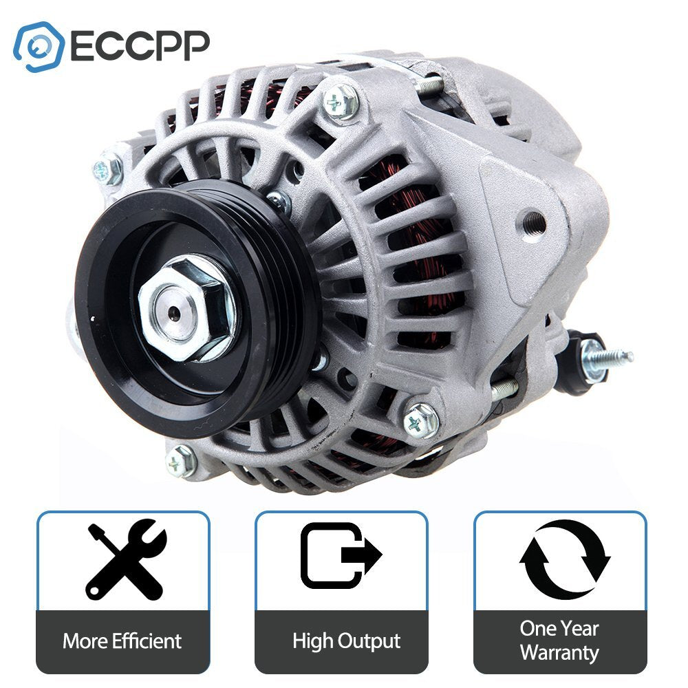 ECCPP Alternator 13649 For Honda Civic L4 1.6L 96-98 & Civic Del Sol 1.6L 75Amp