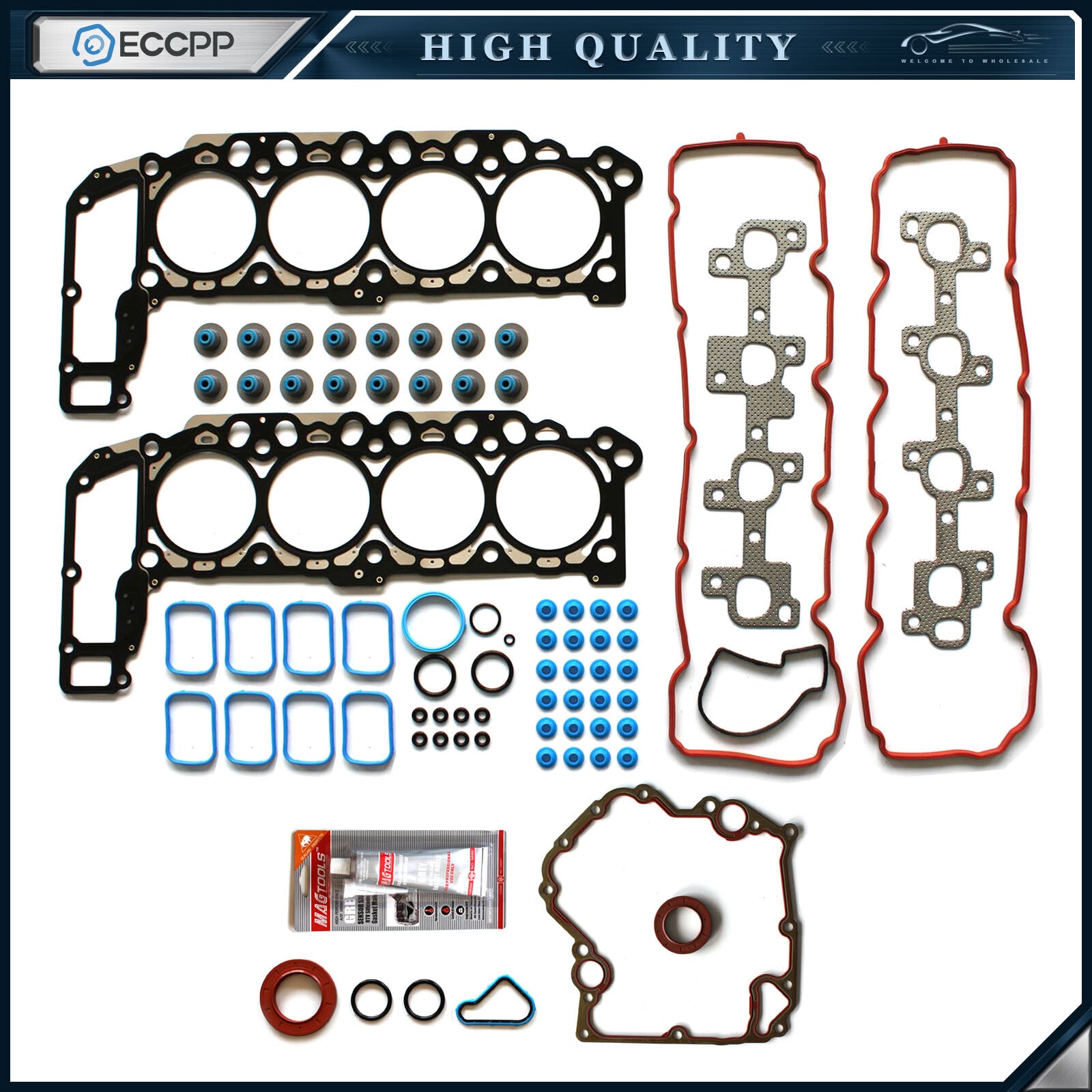 ECCPP Head Gasket Set For Dodge Ram 1500 Jeep Commander Grand Cherokee 4.7L ECCPP