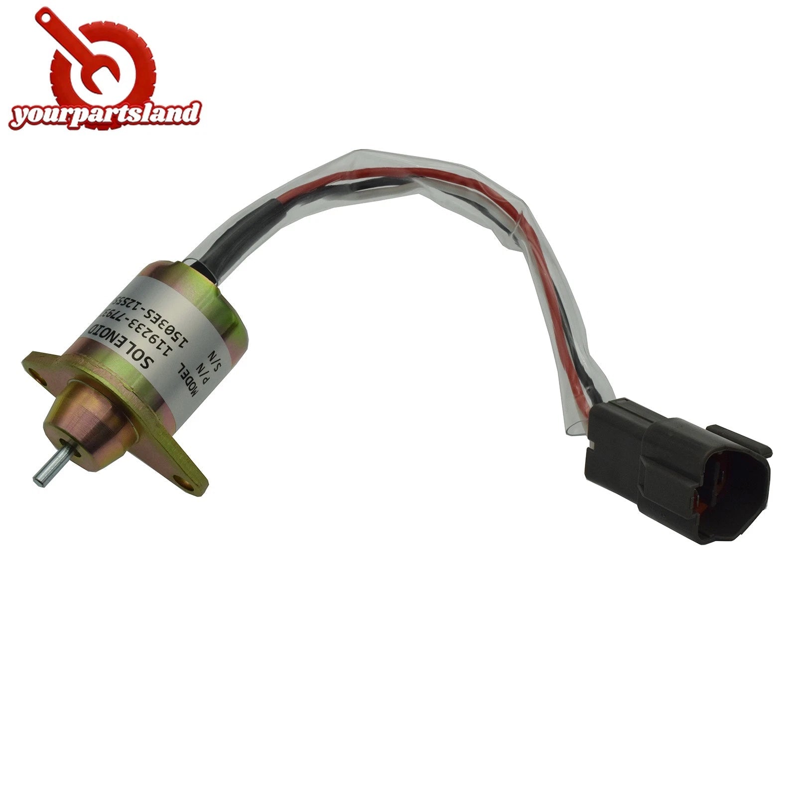 For John Deere Tractor 12V Fuel Shut Off Diesel Shutdown Solenoid 11923377932 6B93BC-57