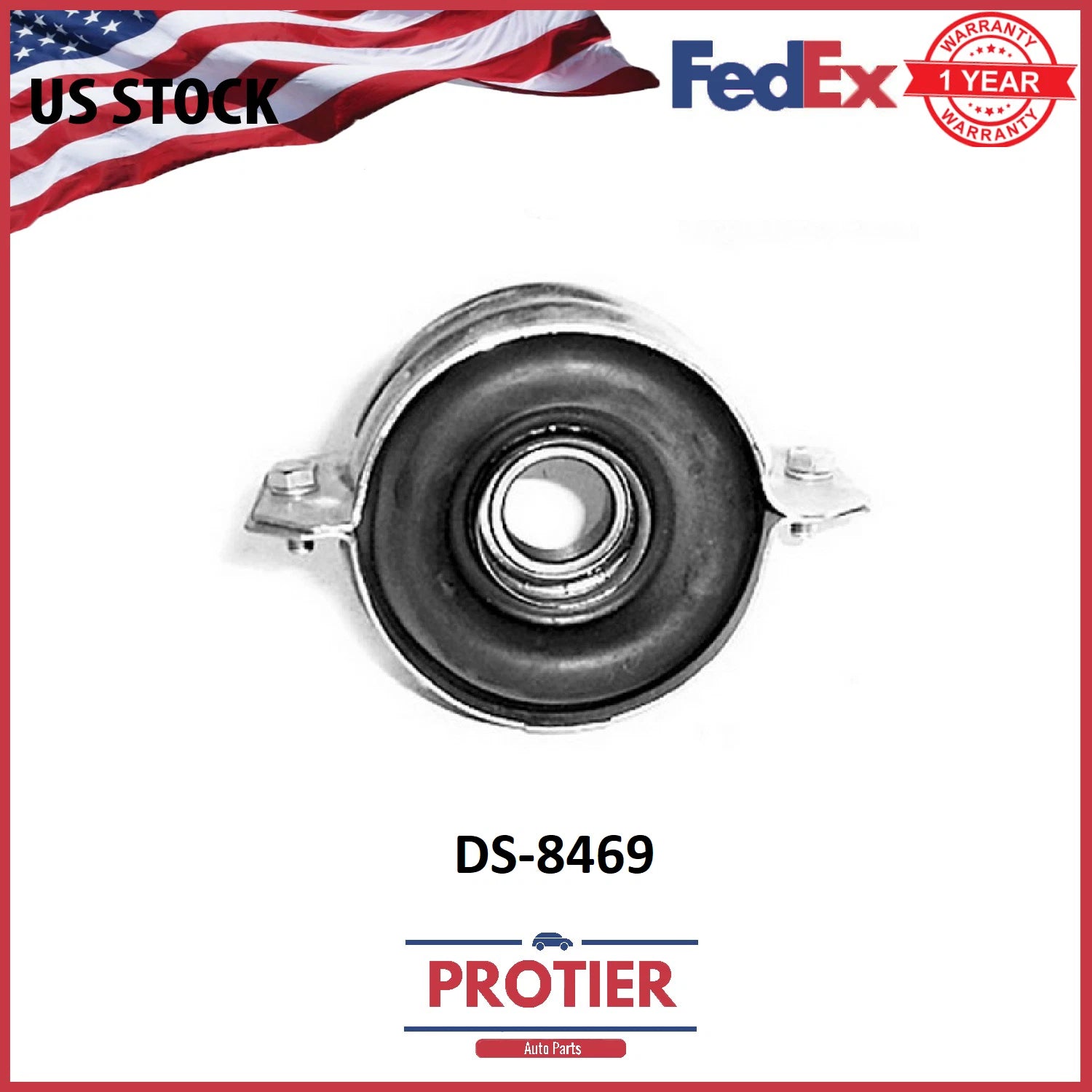 Protier Drive Shaft Center Support Bearing - Part # DS8469 6B93BC-57