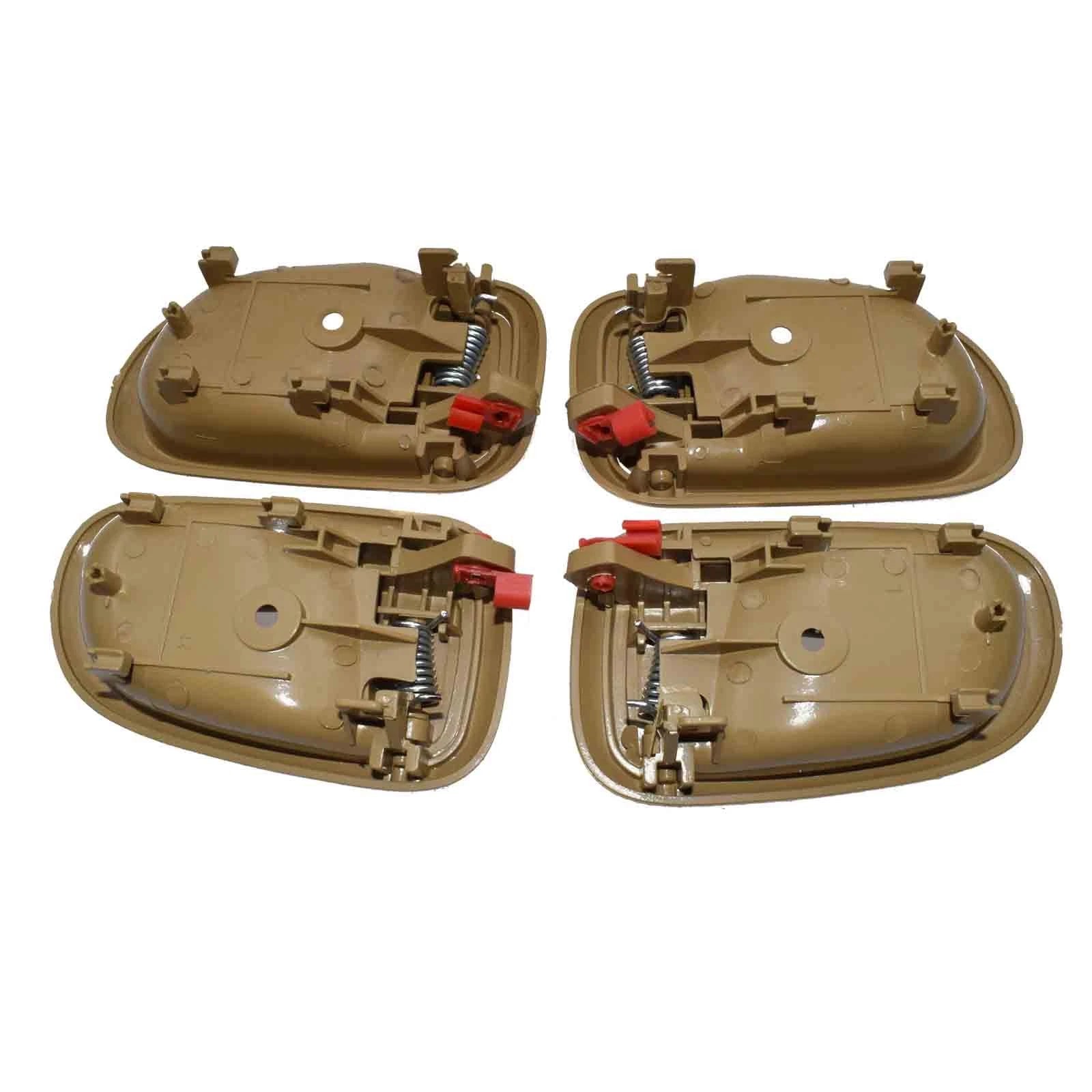 4Pcs Beige Tan Interior Door Handle Left Right For Toyota Prizm Corolla 1993-97 6B93BC-57