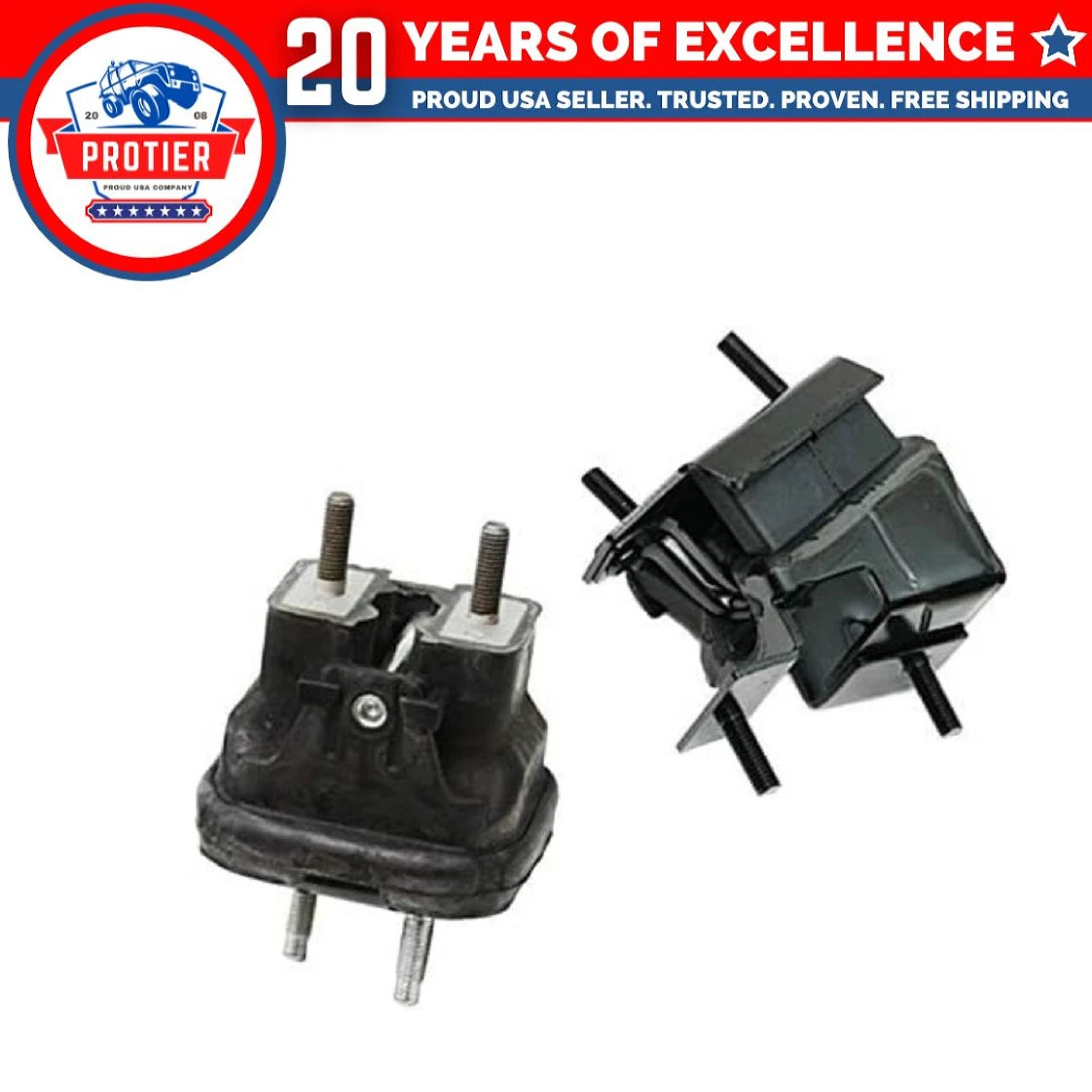 Front & Rear Motor Mount Fit 06-09 Chevy Impala 5.3L / 06-07 Monte Carlo 5.3L 6B93BC-57