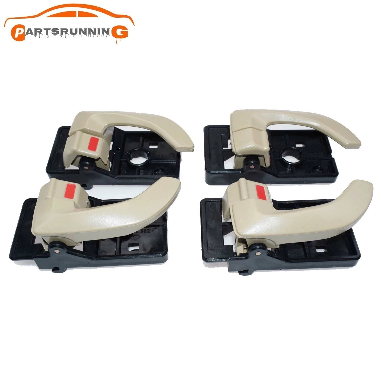 4 X Beige Inside Door Handle Catch Left Rear SET For 2005~2009 Hyundai Tucson 6B93BC-57
