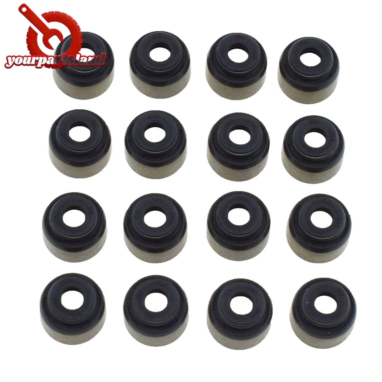 16PCS Engine Valve Stem Seals For ACURA INTEGRA INTEGRA 1.8L HONDA CR-V 2.0L 6B93BC-57