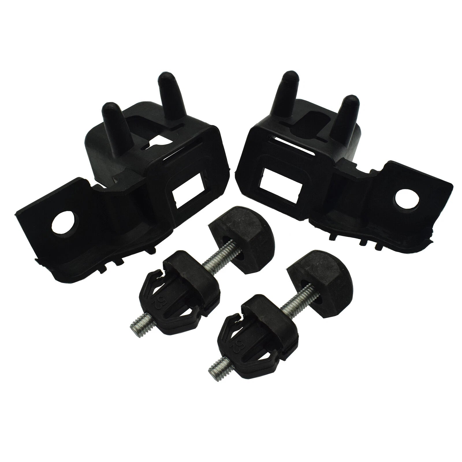 For 2013-2020 Ford Fusion MKZ Hood Bumper Stopper Bracket Left Right Set 4PCS 6B93BC-57