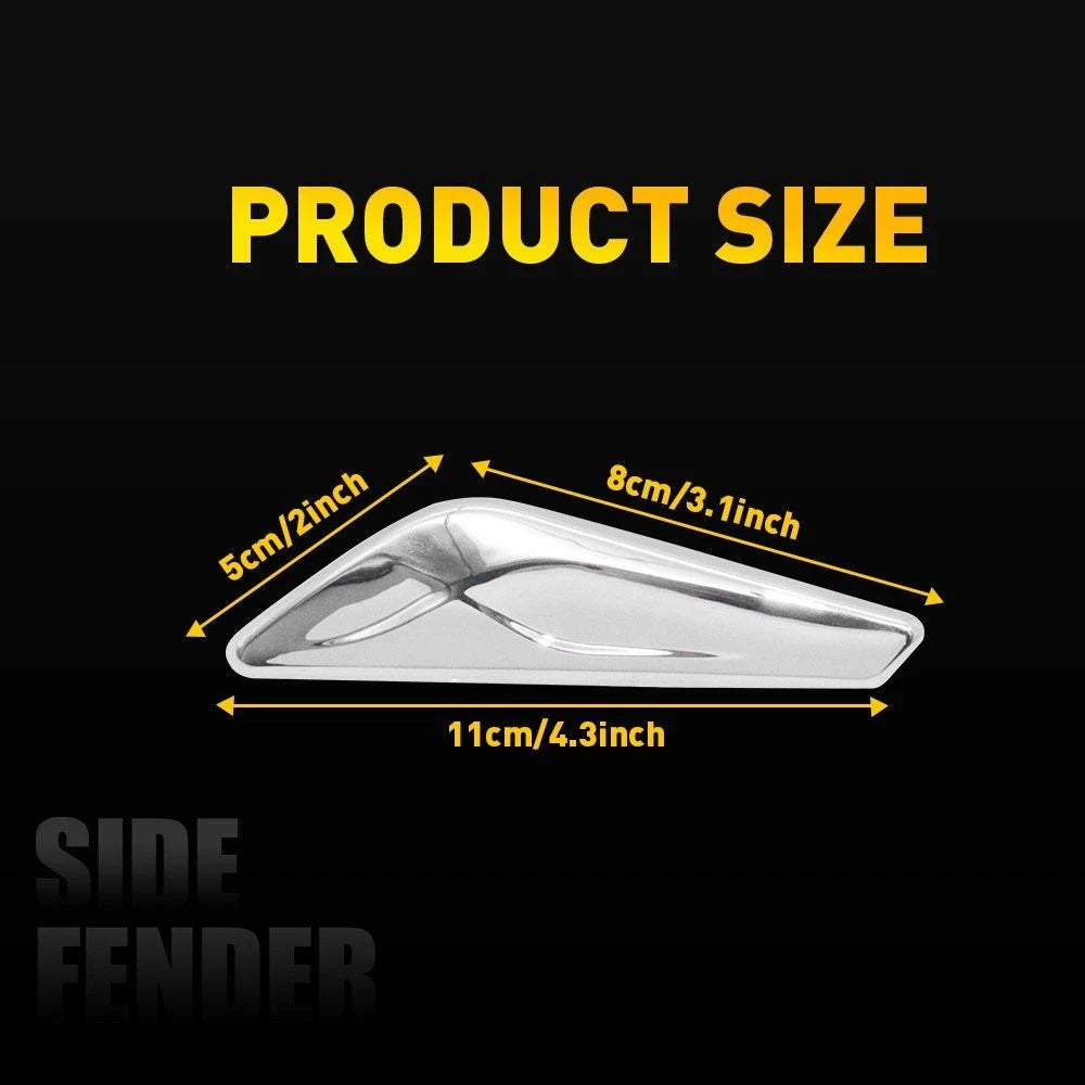 Front Left Right Side Fender Side Marker Finisher for 15-17 BMW X3 X4 F25 F26 6B93BC-57