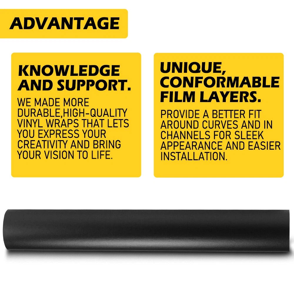 Autoparts Matte Vinyl Wrap Car Sticker Decal Film Bubble Free 150cm*30cm EOA 6B93BC-57