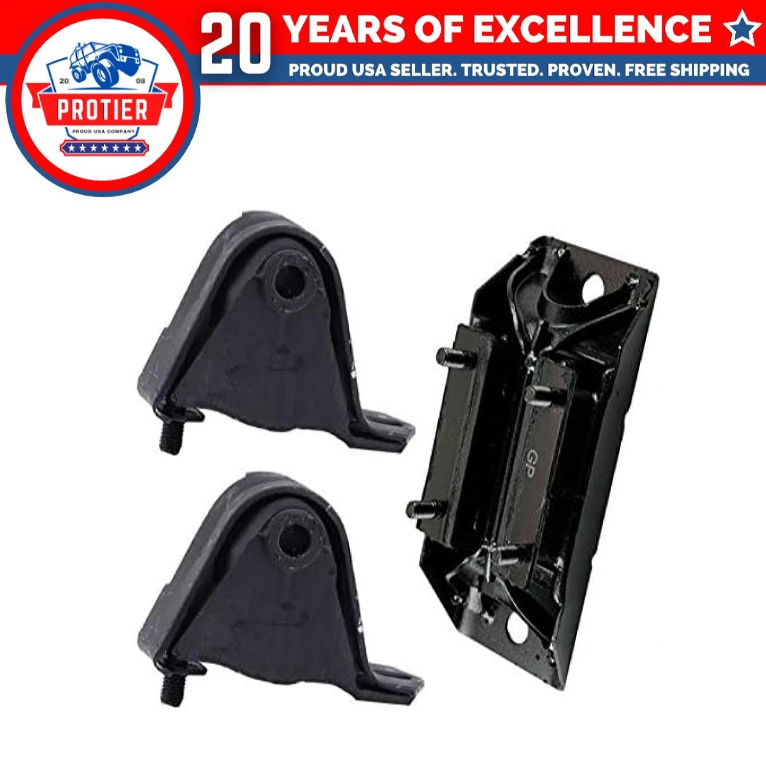 Fits 2000-2001 Jeep Cherokee 4.0L Engine Motor & Transmission Mount Set 3pc : 6B93BC-57