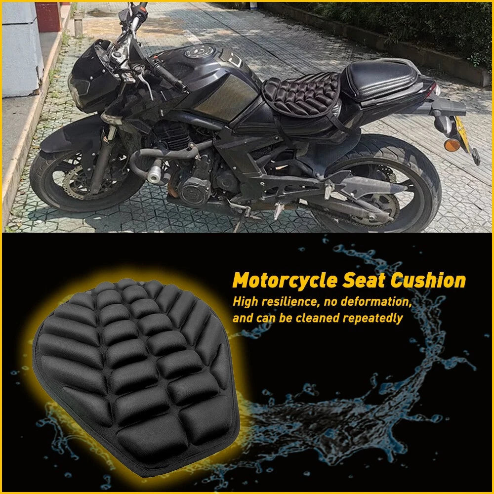 Universal Motorcycle Seat Cover Comfort Gel Seat Cushion Pressure Relief Air Pad 6B93BC-57