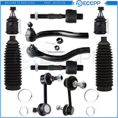 10x Fits 2004-2008 Acura TSX Front Lower Ball Joints Sway Bar Tie Rod Ends Kits 6B93BC-57