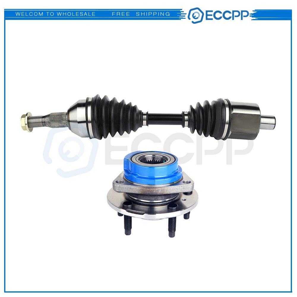 Front Left Side Wheel Hub Bearing & CV Axle Shaft For Chevrolet Impala 00-2008 6B93BC-57