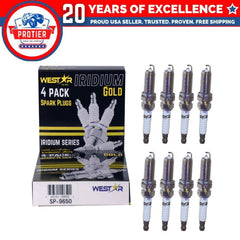 8x spark plugs laser iridium SP-9650 9029 22401-JA01B compatible with Nissan 6B93BC-57