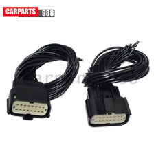 2x Headlight Connector Pigtail For 2014-18 Jeep Grand Cherokee Xenon HID SRT LED 6B93BC-57