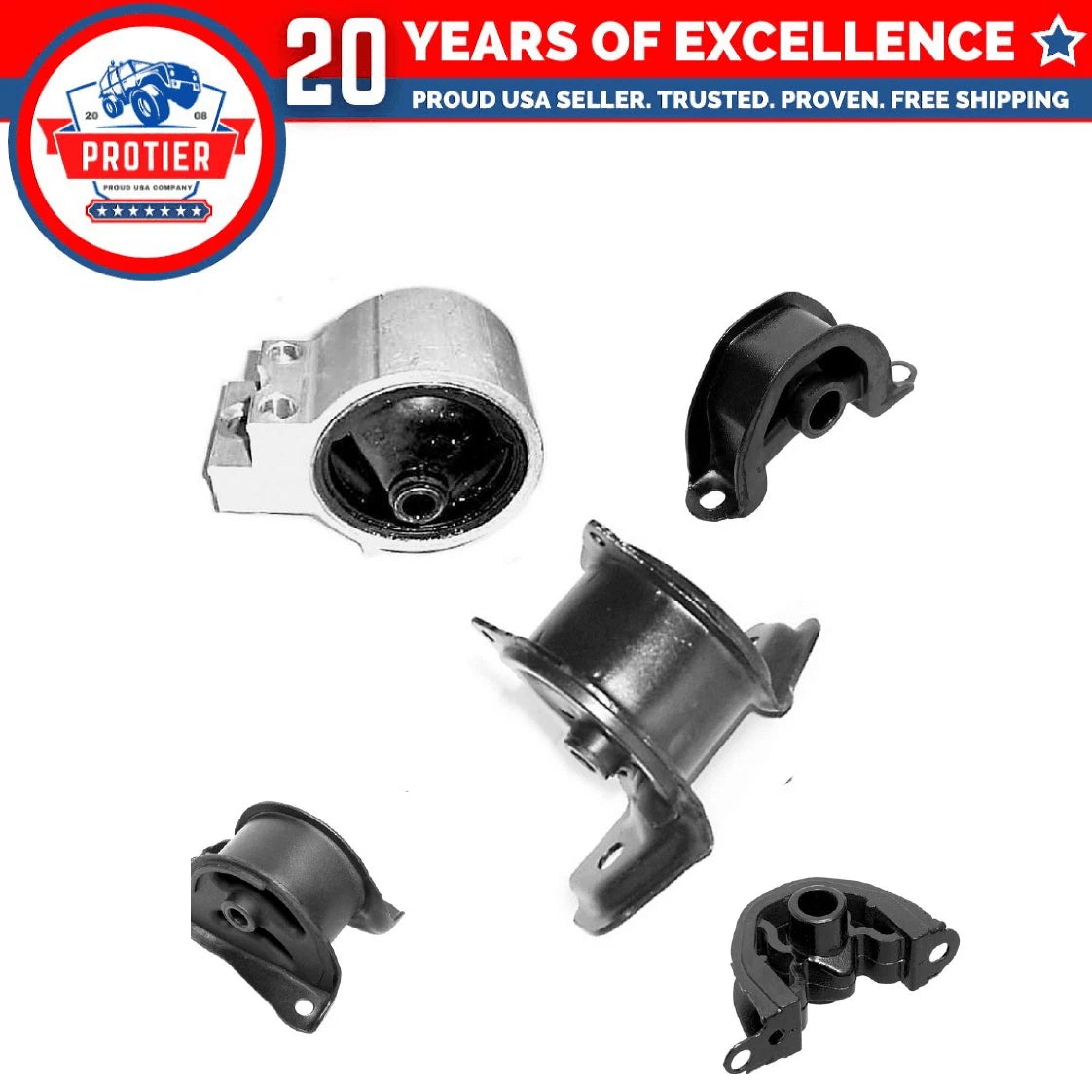 Engine Motor & Trans Mount 5PCS Fit 1994-2001 Acura Integra 1.8L Manual Trans 6B93BC-57