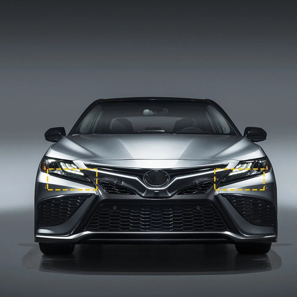 Front Grille Bumper Trim Molding Set Fit For 2018 2019 2020 Toyota Camry SE/XSE 6B93BC-57