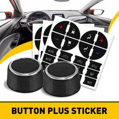 A/C Climate Knobs Audio Control Radio Repair Button Decal Sticker Car Interior A 6B93BC-57