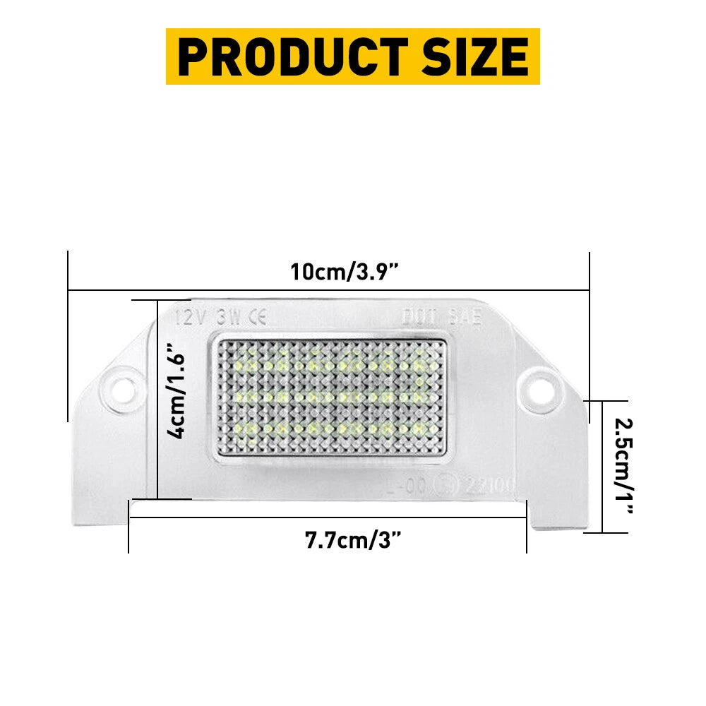 SMD LED license Plate Light Lamp For Dodge Charger Challenger Avenger Dart EOA 6B93BC-57