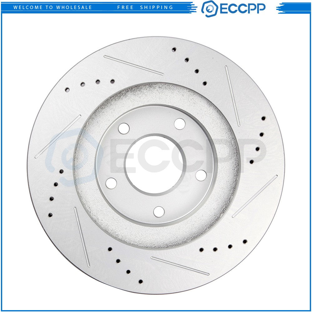 Brake Discs Rotors and Ceramic Pads For Nissan Altima 2002-2006 Front Drill Slot KOEEP