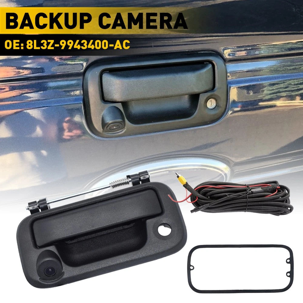 Tailgate Handle W/Rear View Backup Camera for 2004-2014 Ford F150 F250 F350 F450 6B93BC-57