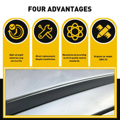 For Toyota 2007-2011 Yaris Sedan 2X Left Right & Roof Drip Molding Weatherstrip 6B93BC-57