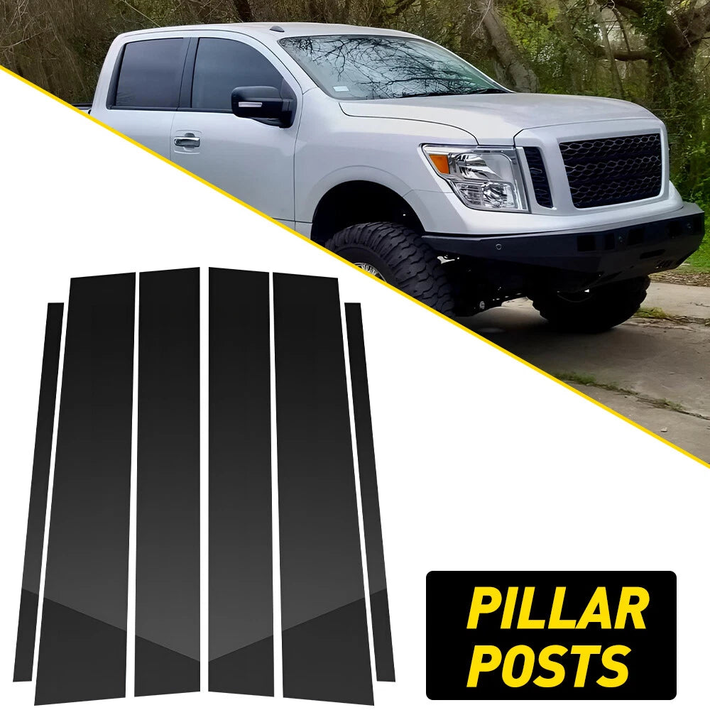 Fits 2004-2015 Nissan Titan Crew Cab Pillar Post Door Trim Car Accessories EOA 6B93BC-57