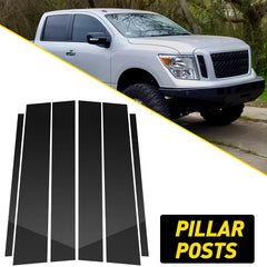 Fits 2004-2015 Nissan Titan Crew Cab Pillar Post Door Trim Car Accessories EOA 6B93BC-57