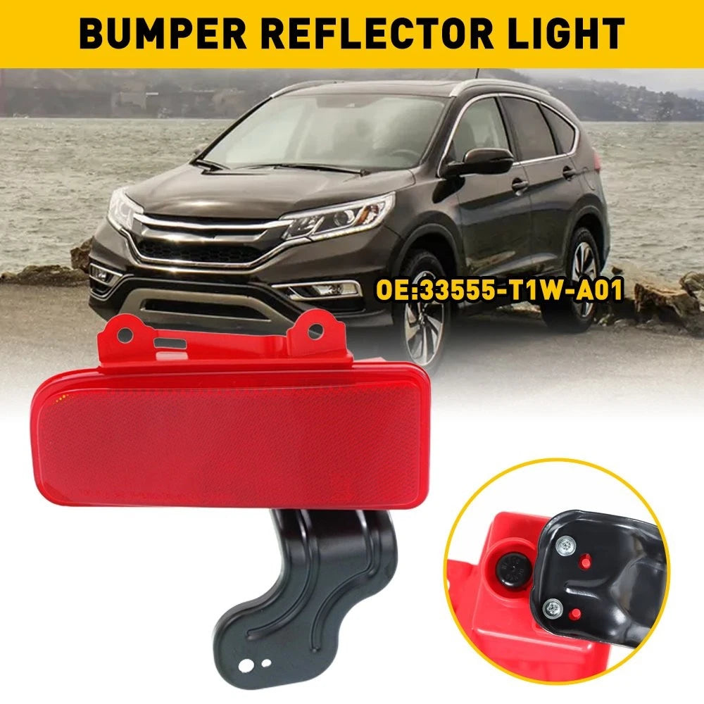 Red Left Rear Bumper Lamp Reflector Case 33555-T1W-A01 for Honda 2015-2016 CRV 6B93BC-57