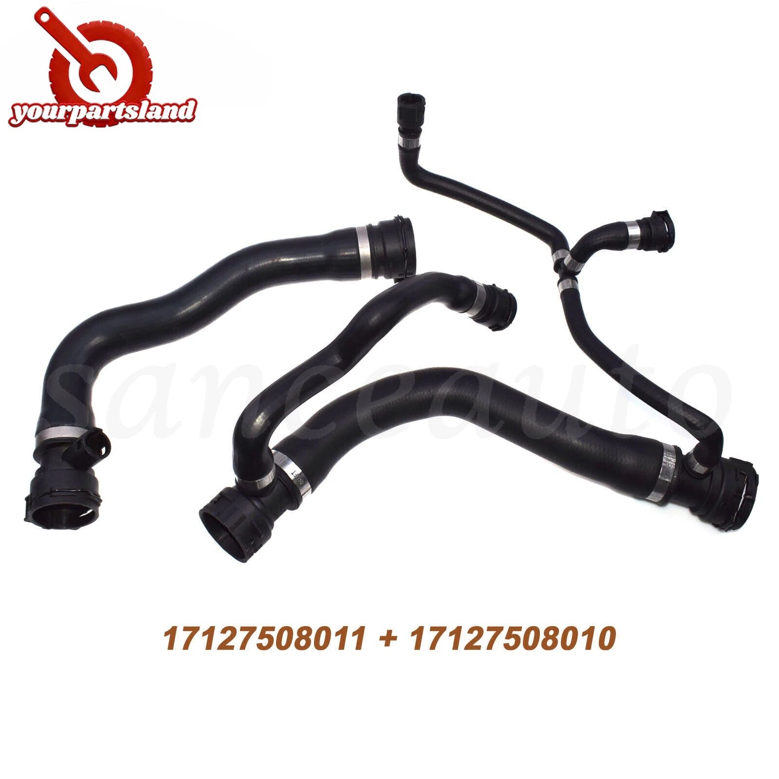 For 745LI 745I Lower Upper Radiator Coolant Hose Pipe 17127508010 17127508011 6B93BC-57