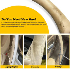 2X Inner Door Handle Inside Cover Protect For Case BMW 3 Series F30 F35 Beige EA 6B93BC-57