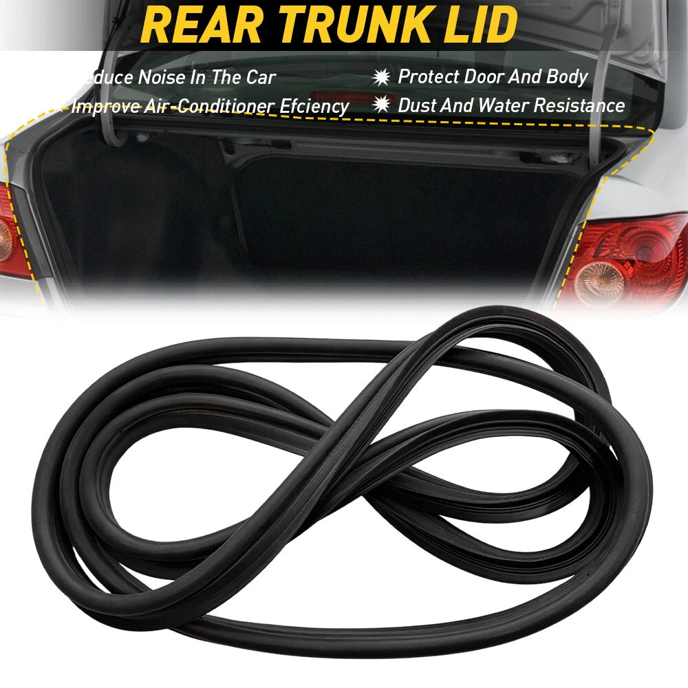 Rubber Weatherstrip Rear Trunk Lid For 2003-2008 Toyota Corolla Seal Strip EOA 6B93BC-57